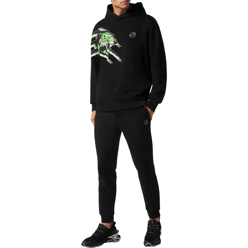 Plein Sport Top Hoodie Tiger schwarz(Image 4)