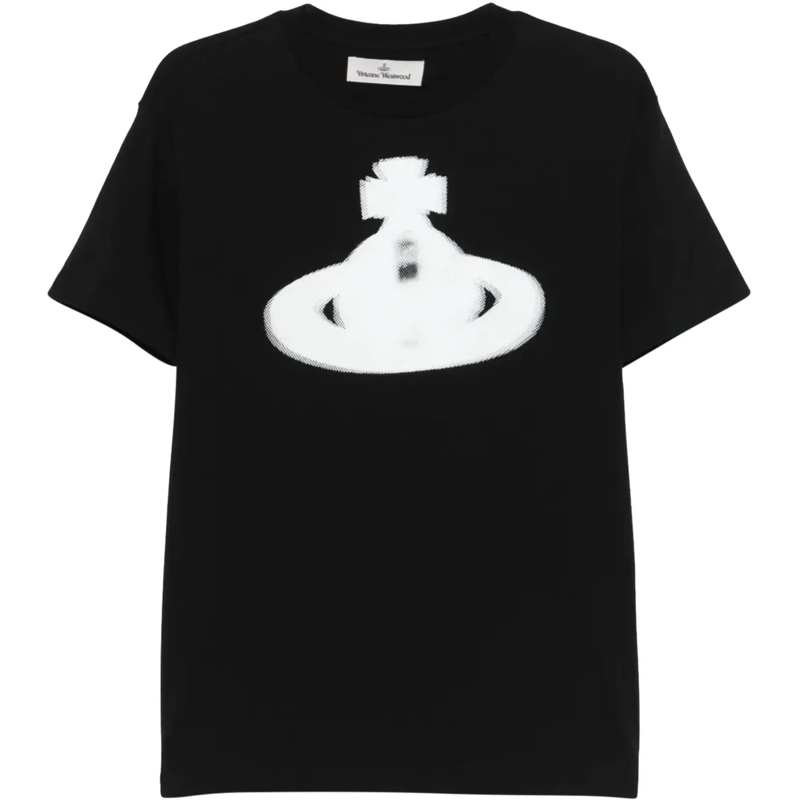 Vivienne Westwood T-shirt Halftone Orb Classic T-shirt Black schwarz