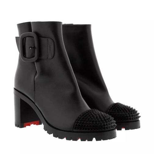 Christian Louboutin Olivia Snow Ankle Boots Leather Black Stivali invernali