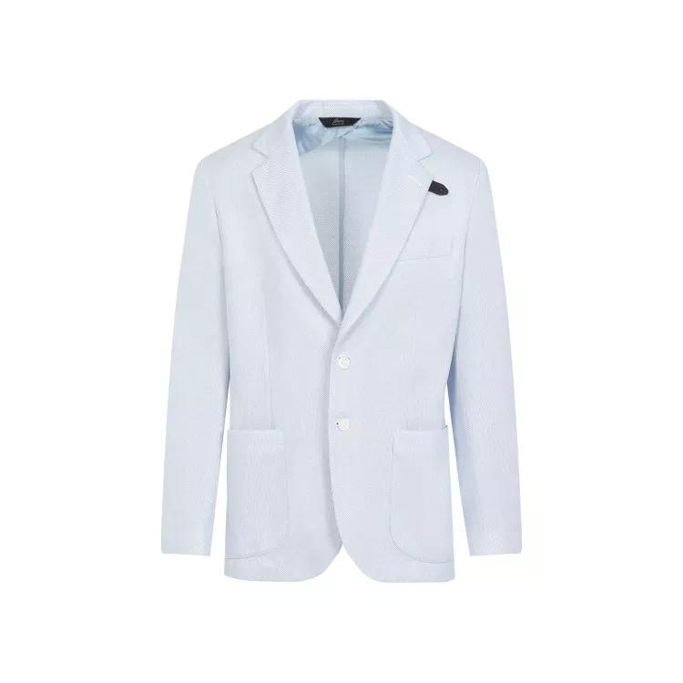 Brioni - Blue Sky Silk Blazer - Größe L - blue