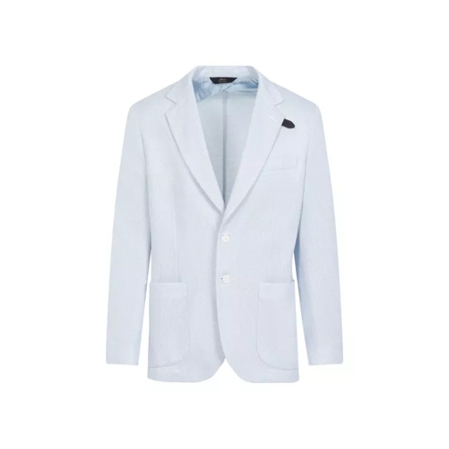 Brioni  Blue Sky Silk Blazer Blue