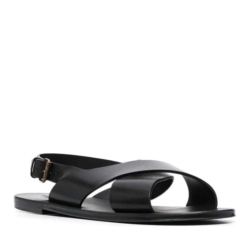 Saint Laurent Low-Top Sneaker Mojave Crisscross Leather Sandals schwarz