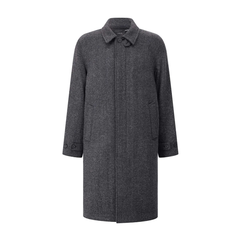 Vince  Mantel aus Wollmix Schwarz