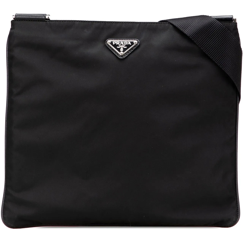 Prada Schultertasche Tessuto Zip Top Crossbody schwarz