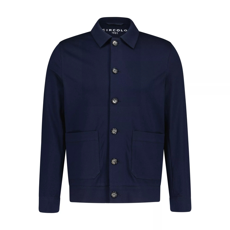CIRCOLO 1901  Overshirt aus Baumwolle 47702393586010 Dunkelblau