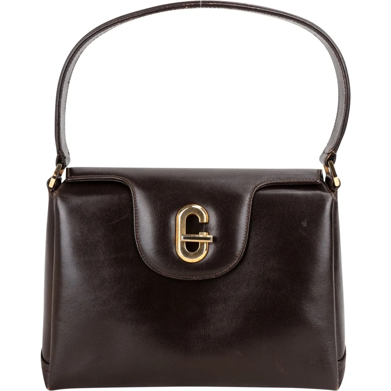 Gucci Tote Gucci Brown Leather Turnlock Handbag braun