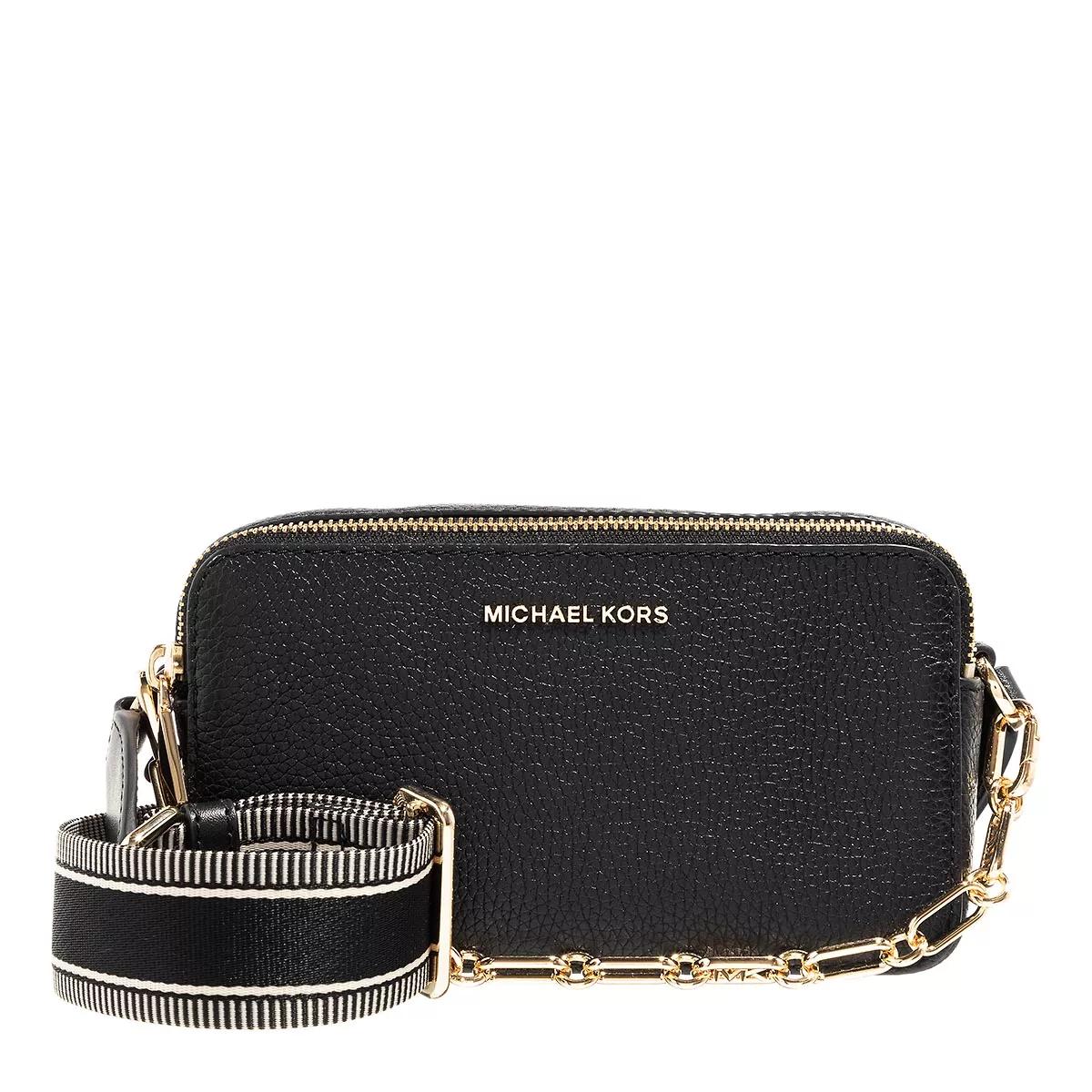 Michael Kors Crossbody Bags - Jet Set Small Dbl Zp Camra Chain Crossbody - Gr. unisize - in Schwarz - für Damen