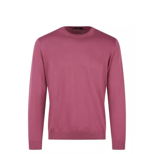 Drumohr Cotton Knit Sweater Pink 
