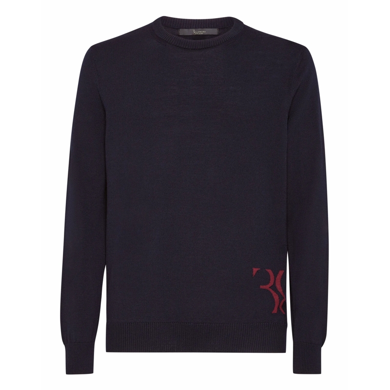 BILLIONAIRE  Rundhalspullover dunkel-blau