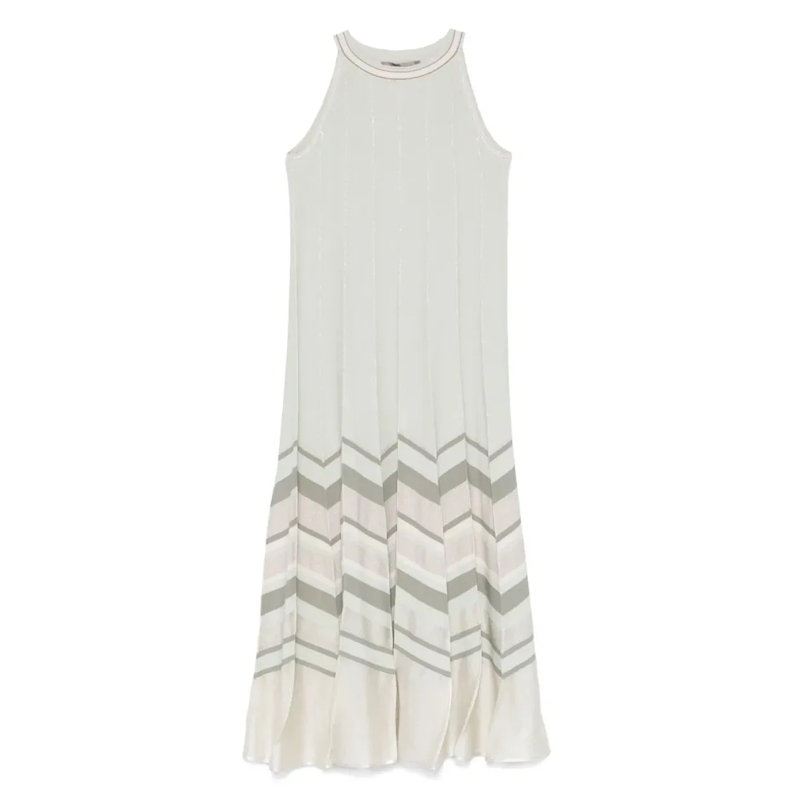 D. Exterior Midi-jurk Sleek Minimalist Dress With Refined Silhouette Neutrals