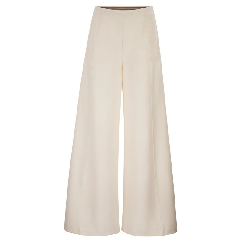 Max Mara  Mxpnigella - Scuba Jersey Trousers Neutrals