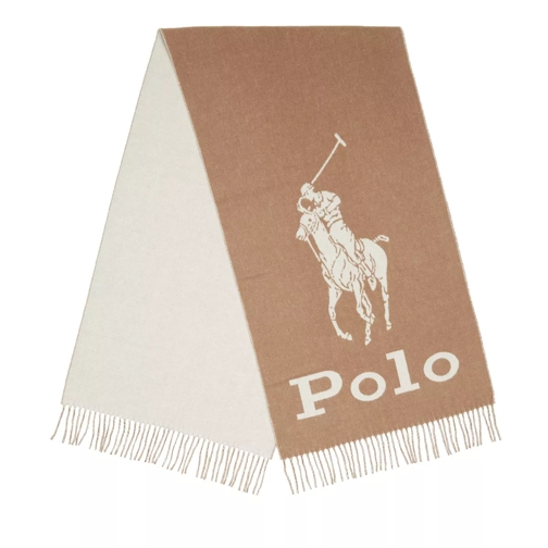 Polo Ralph Lauren Polo Pony Scarf Camel Sciarpa di lana