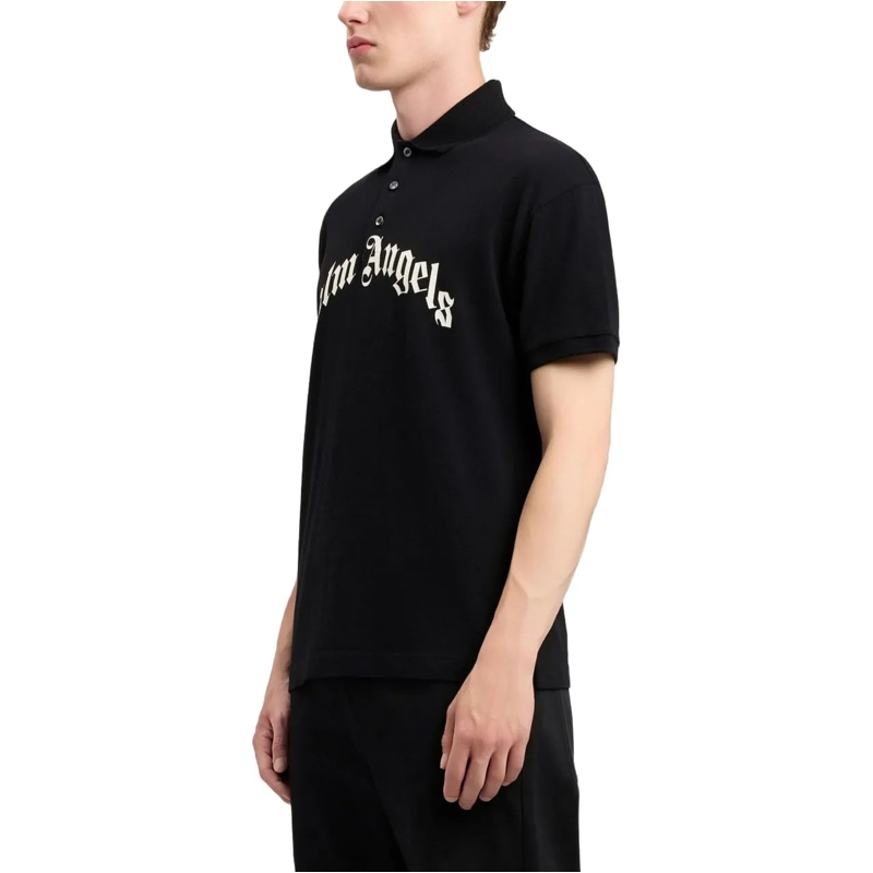 Palm Angels Poloshirt T-Shirts And Polos Black schwarz(Image 2)
