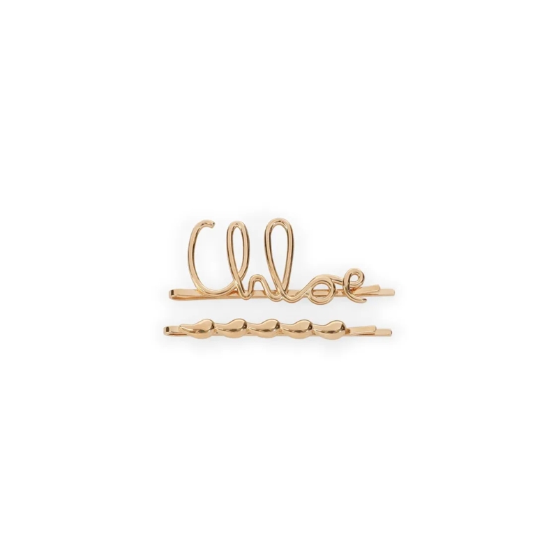 Chloé Haarklammer Metallic Brass Hairpins Gold