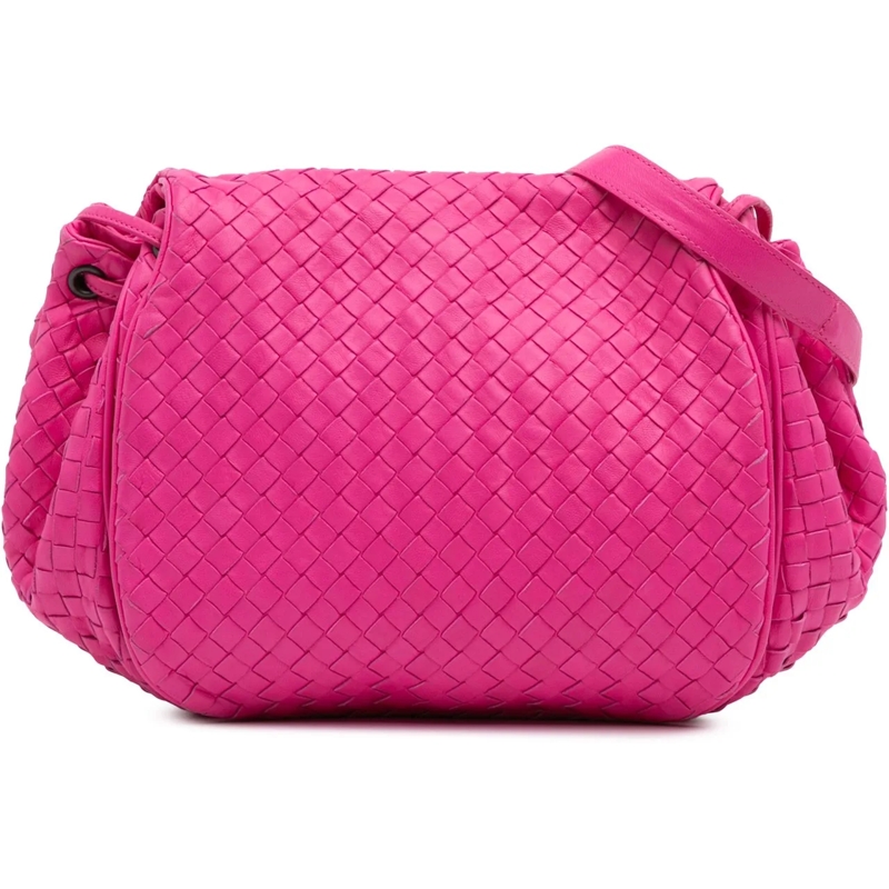 Bottega Veneta Schultertasche Nappa Intrecciato Flap Crossbody rose