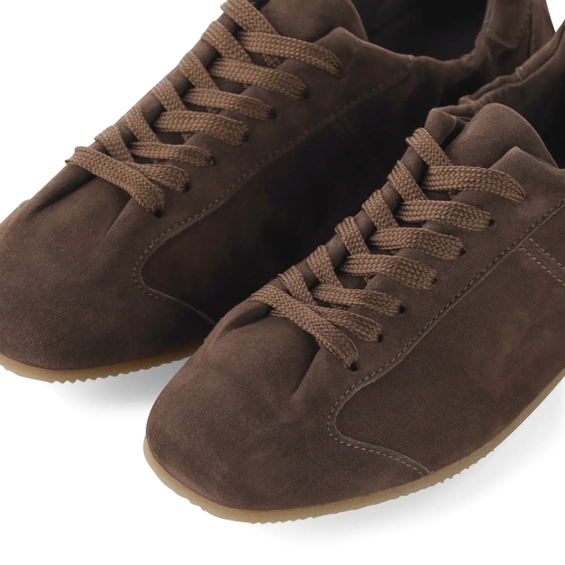 Officine Creative Schnürschuhe Sneaker aus Veloursleder braun(Image 3)