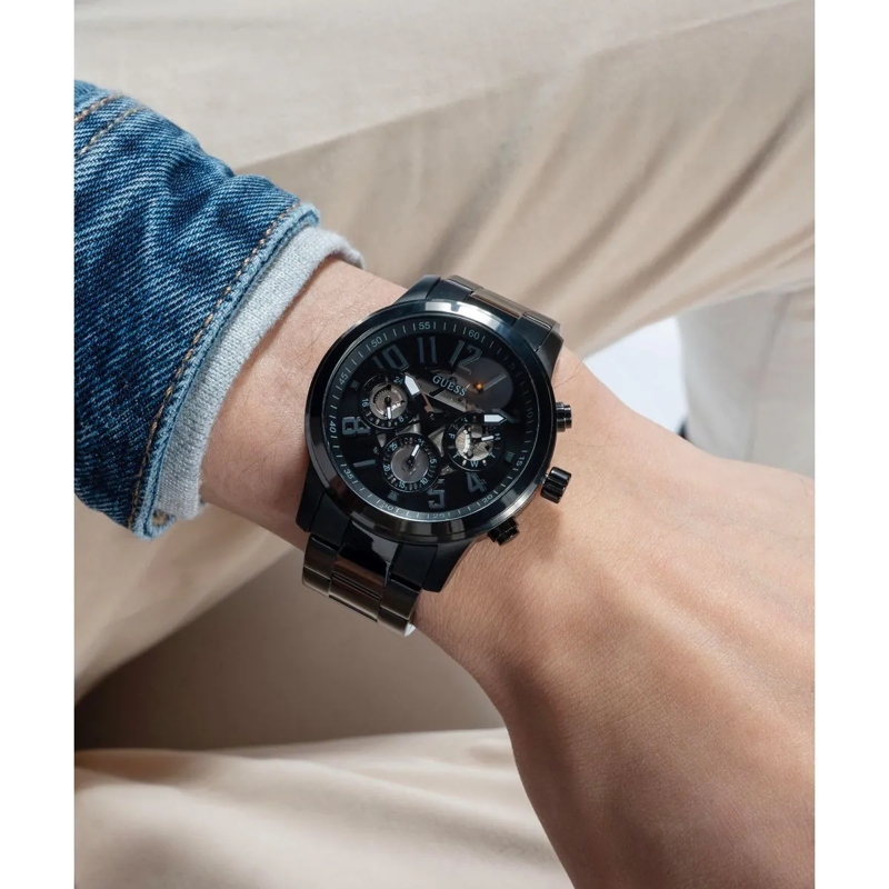 Guess Automatikuhr Quarz-Analoguhr Parker schwarz(Image 7)