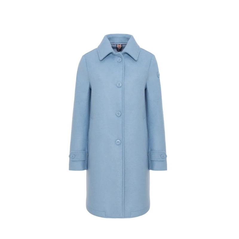 Colmar Originals Manteau de transition Refined Wool Blend Coat With Classic Collar Blue