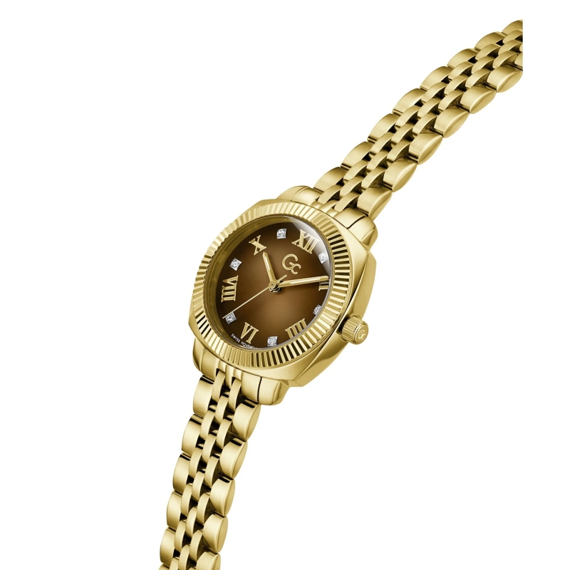 GC Quarzuhr Quarz-Analoguhr Gc Flair Coussin Mini gold(Image 4)