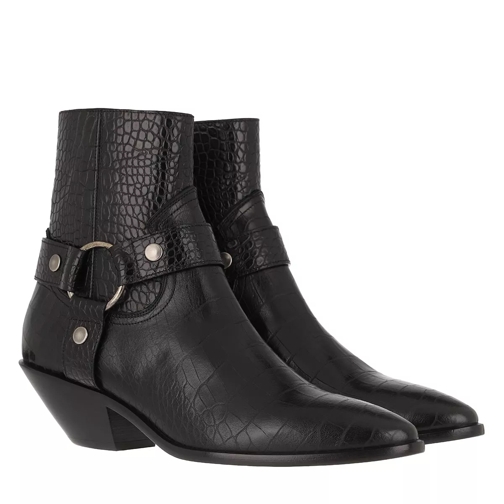 Saint Laurent Ankle Boots Leather Black Enkellaars