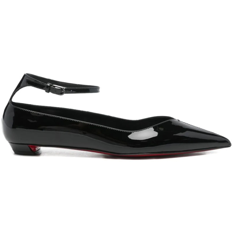 Christian Louboutin Ballerinas Flat Shoes Black schwarz
