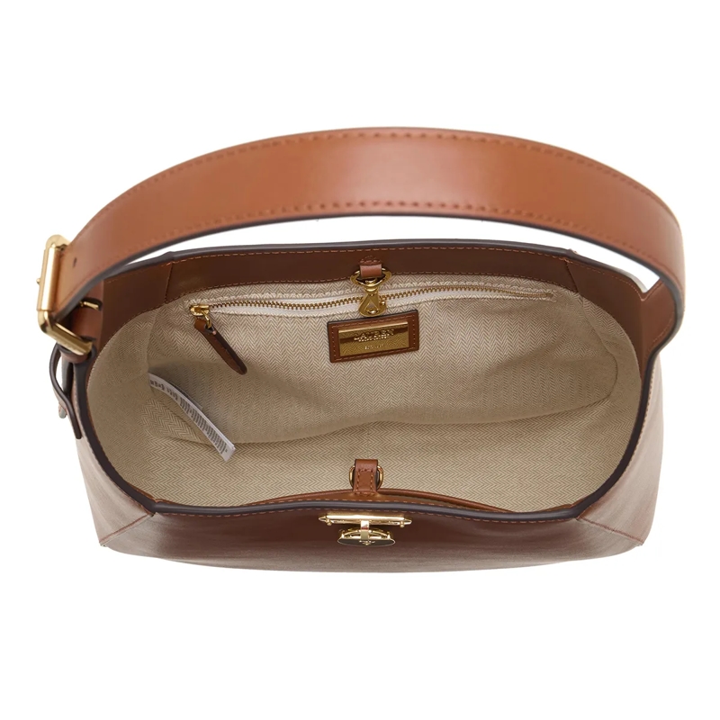 Lauren Ralph Lauren Hobo Bag Tanner Lg Sh-Shoulder Bag-Large Lauren Tan(Image 6)