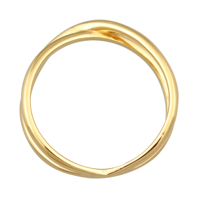 Elli Ring Ring X Kreuz Wickelring 375 Gelbgold gold(Image 3)