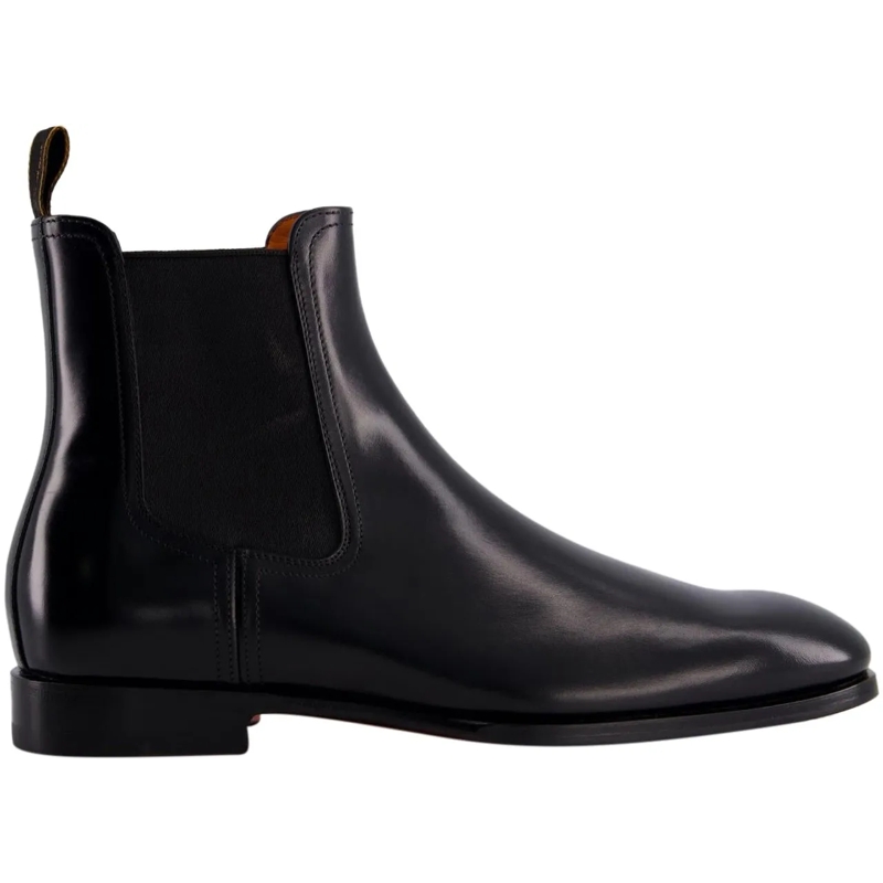 Santoni Stiefel Heren Archerboot schwarz
