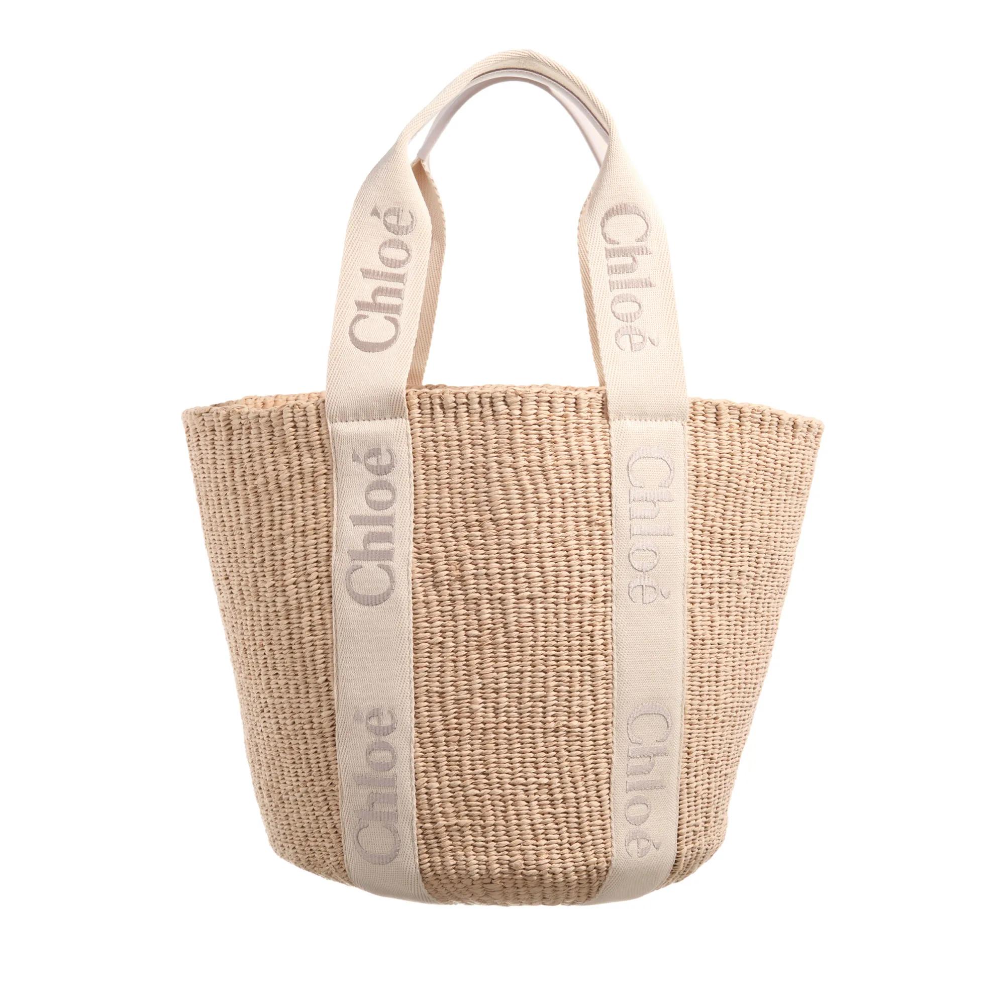 Chloé Shopper - Large Woody Basket Bag - Gr. unisize - in Beige - für Damen