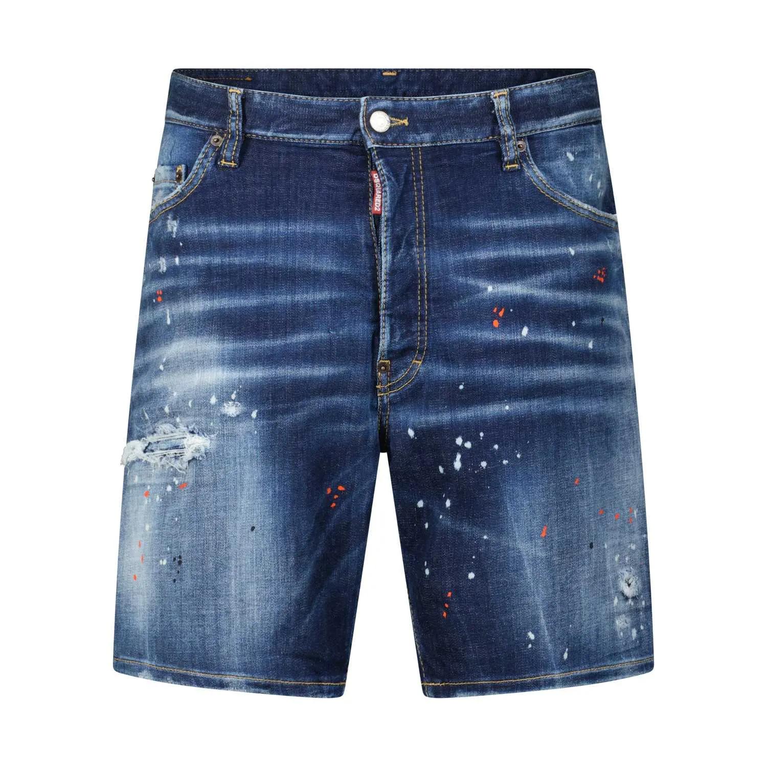 Thumbnail - Dsquared2 - Stretch Cotton Denim Shorts - Größe 50 - blau