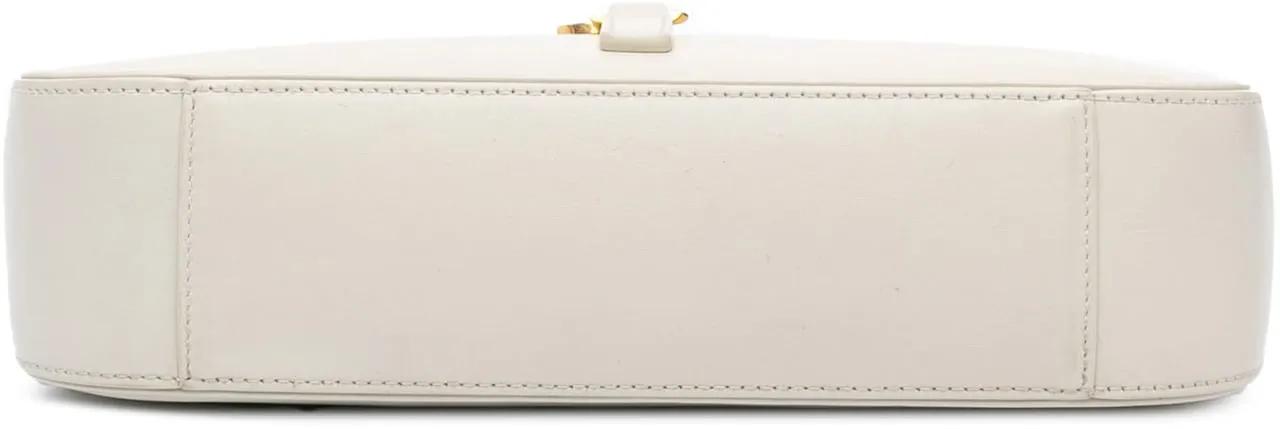 Saint Laurent Shoppers Leather Le 5 a 7 Shoulder Bag in wit