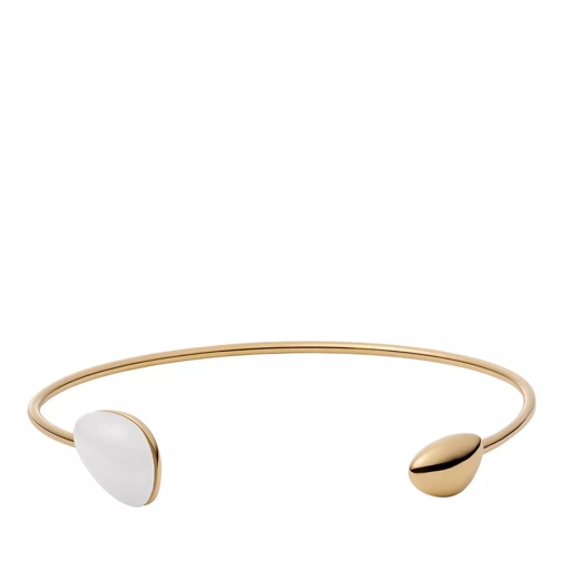 Skagen Sea Glass Stainless Steel Cuff Bracelet Gold Manschett