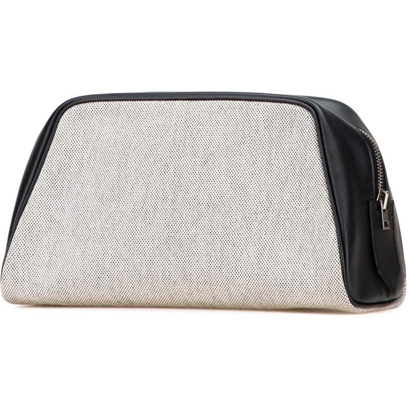 Hermès Necessaire Toile Cavour Pouch grau