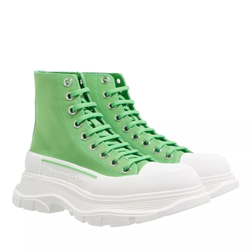 Alexander McQueen Tread Slick Boot Bright Green scarpa da ginnastica alta