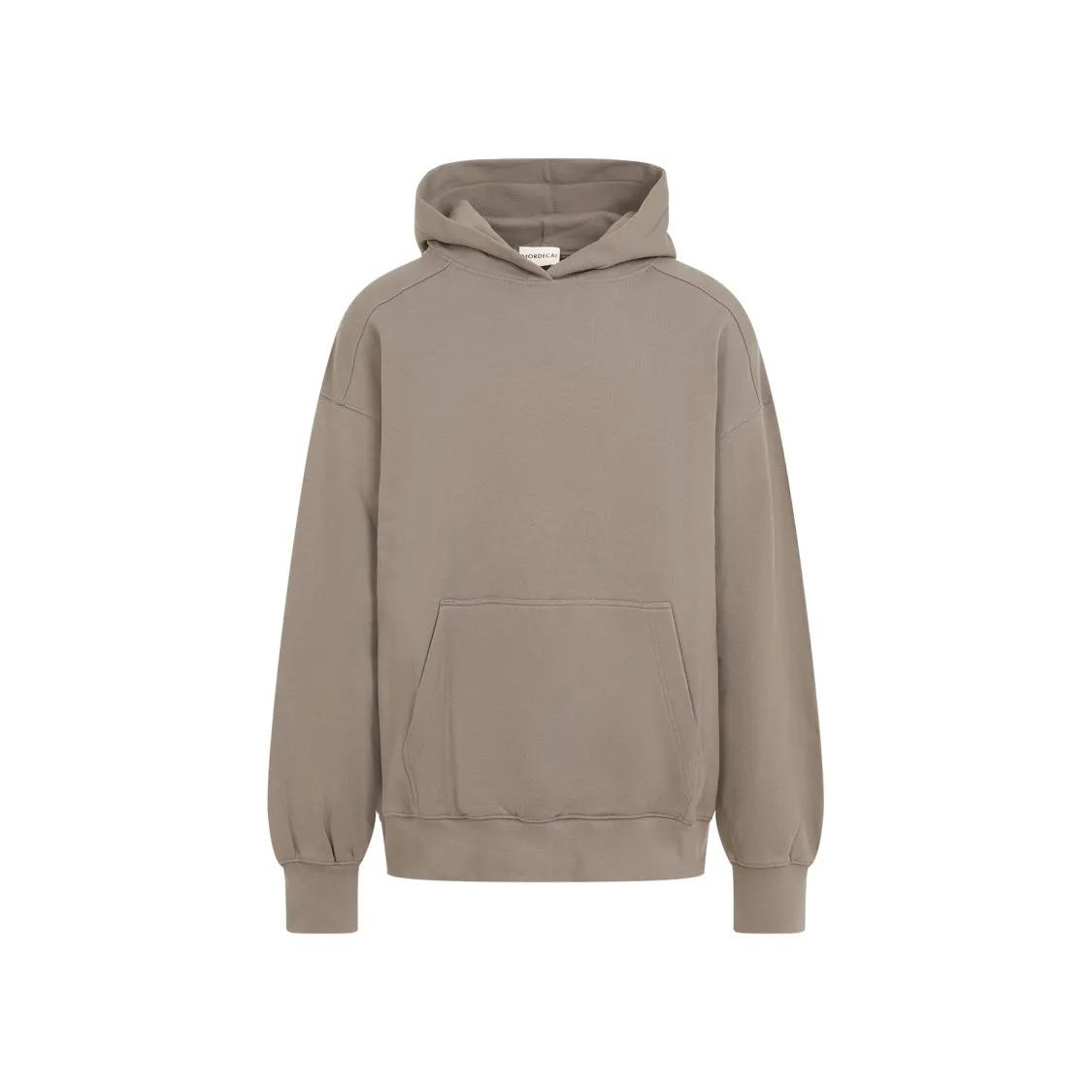 Mordecai - Fleece Hooded Sweatshirt - Größe S - beige