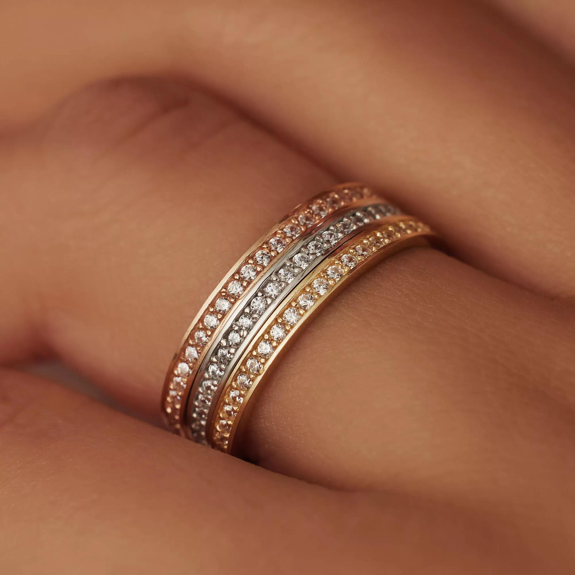 Thumbnail - Isabel Bernard Ring - Saint Germain Merle 585 Weißgold Ring - Gr. 54 - in Weiß - für Damen