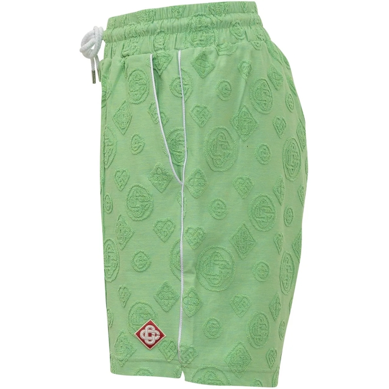 Casablanca Shorts Shorts In Spugna Jacquard grün(Image 3)