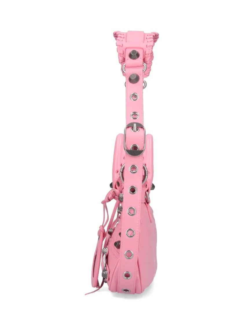 Balenciaga Hobo bags Small 'Neo Cagole' Shoulder Bag – Pink in roze