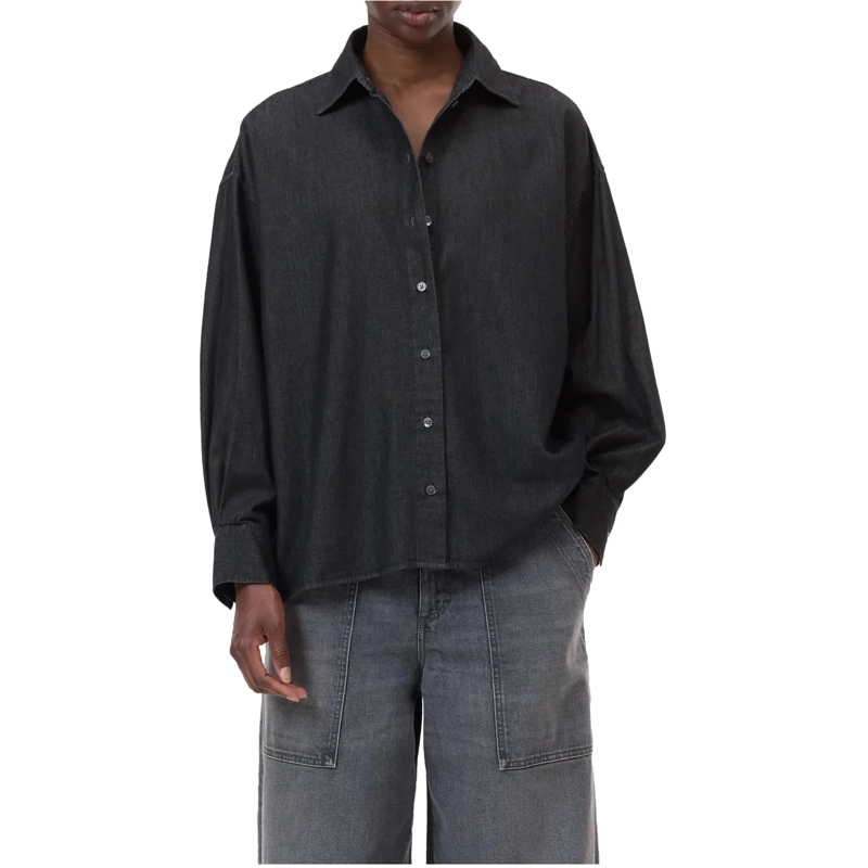 Closed Bluse Closed Cape Blouses Grijs C94619-191-27 grau(Image 3)