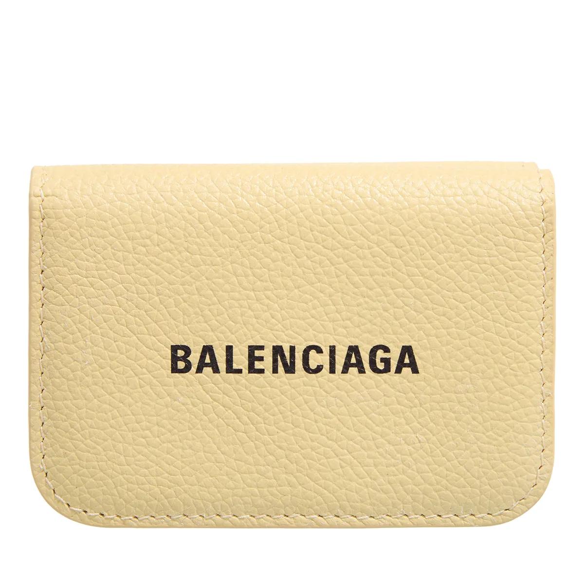 Balenciaga Portemonnaies - Mini Logo Cash Wallet - Gr. unisize - in Gelb - für Damen