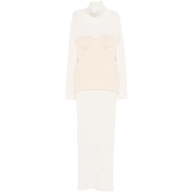 Jean Paul Gaultier Midikleid Dresses Whiteecru weiß