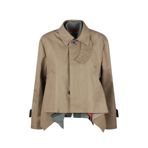 Sacai Overgangsjas Trench Blouson Brown