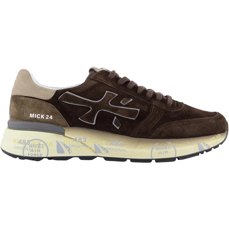 Premiata Low-Top-Sneaker Heren Mick Sneaker Bruin braun