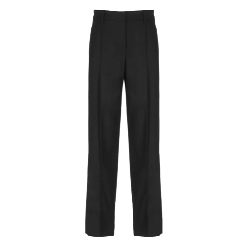 Brunello Cucinelli Black Wool And Cashmere Pants Black 