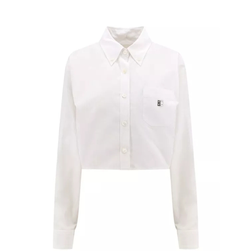 Givenchy Cotton Shirt With 4G Logo White 