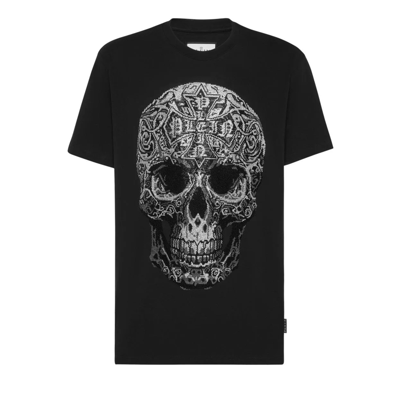 Philipp Plein T-Shirt T-Shirt Rundhalsausschnitt Ss Skull schwarz