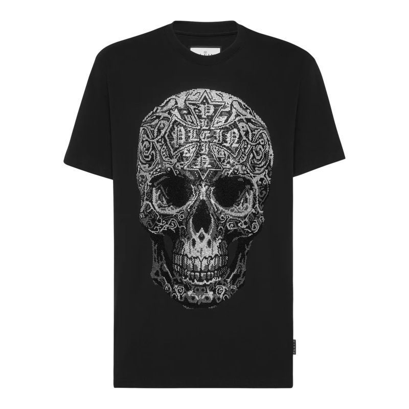 Philipp Plein T-Shirt T-Shirt Rundhalsausschnitt Ss Skull schwarz