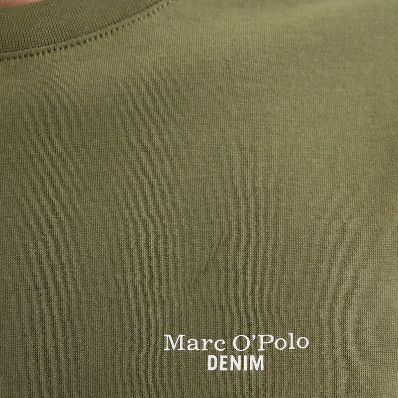 Marc O´Polo Hemd T-Shirt, SSL, Logo Print, Reg F 1er Pack olivgrün(Image 4)