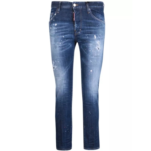 Dsquared2 Pain-Splatter Blue Jeans Blue Jeans