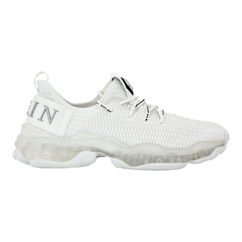 Philipp Plein Low-Top-Sneaker Läufer $Hock weiss
